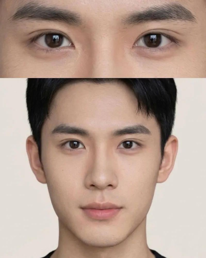 Double Eyelid Surgery - before and after